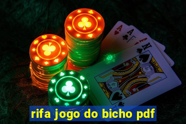 rifa jogo do bicho pdf